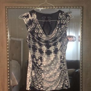Alyx white and blue scoop neck blouse- made in Mexico